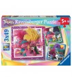 3 Puzzle da 49 Pezzi - Trolls 3