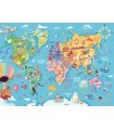 Puzzle da 100 Pezzi XXL - Mappa del Mondo