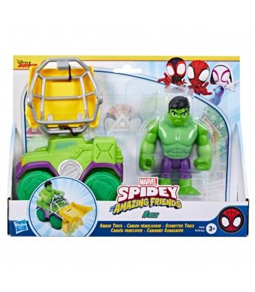 Spidey - Veicolo con Personaggio e Accessori: Hulk Truck