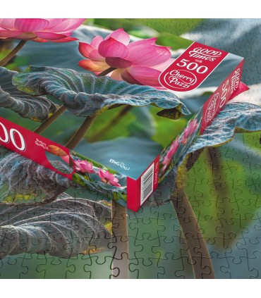 Puzzle da 500 Pezzi - Pink Lotus Flowers