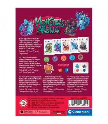 Monsters Arena - Gioco di Carte di Combattimento per 2-5 Giocatori, Strategia e Divertimento, Età 8, 20 Minuti di Gioco - Cleme