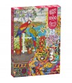Puzzle 1000 pezzi Parrots on the Veranda
