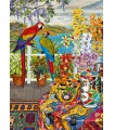Puzzle 1000 pezzi Parrots on the Veranda