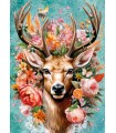 Puzzle da 1000 Pezzi - Flower Deer
