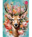Puzzle da 1000 Pezzi - Flower Deer