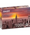 Puzzle da 1000 Pezzi - Sunset Over New York Skyline