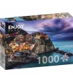 Puzzle da 1000 Pezzi - Manarola at Dusk, Cinque Terre, Italy