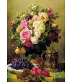Puzzle 1000 pezzi Jean Baptiste Robie Still Life with Roses