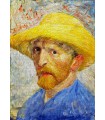 Puzzle da 1000 Pezzi - Vincent Van Gogh: Self - portrait with a Straw Hat