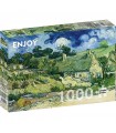 Puzzle da 1000 Pezzi - Vincent Van Gogh: Thatched Cottages at Cordeville