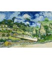 Puzzle da 1000 Pezzi - Vincent Van Gogh: Thatched Cottages at Cordeville
