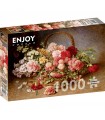 Puzzle da 1000 Pezzi - A Basket of Roses and Carnations