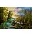 Puzzle da 1000 Pezzi - A Log Cabin on the River