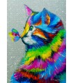 Puzzle da 1000 Pezzi - Bright Cat and Butterfly