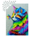 Puzzle da 1000 Pezzi - Bright Cat and Butterfly