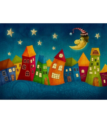 Puzzle da 1000 Pezzi - Fantasy Colorful Houses