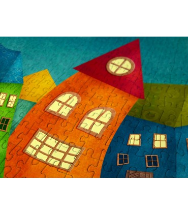 Puzzle da 1000 Pezzi - Fantasy Colorful Houses
